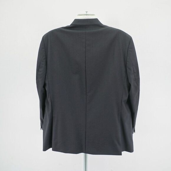 Pronto Uomo Platinum Executive Fit Wool Charcoal Gray Blazer 46L Tagged 48L - Picture 6 of 11